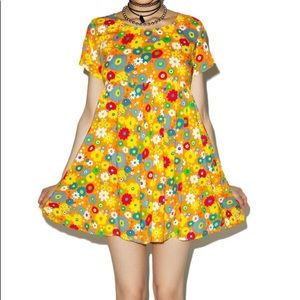 Motel rocks floral babydoll dress